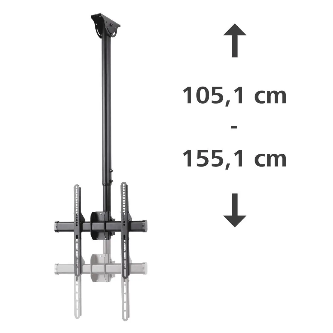 Стойка за таван Hama TV, въртяща се, накланяща се, 165 см (65") до 50 кг, 220878 - image 6