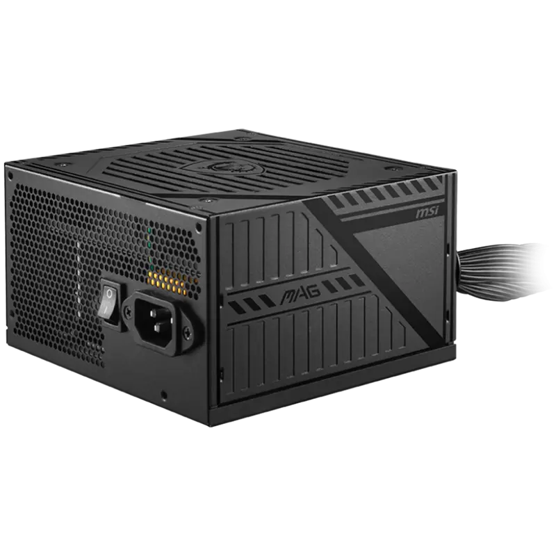MSI MAG A650BNL Power Supply 650W, 80 PLUS Bronze, 120mm low noise Fan, Protections: OCP/OVP/OPP/OTP/SCP, Active PFC Design, Flat Cable Equipment, Dimensions: 150mmx140mmx86mm, 5Y Warranty - image 1