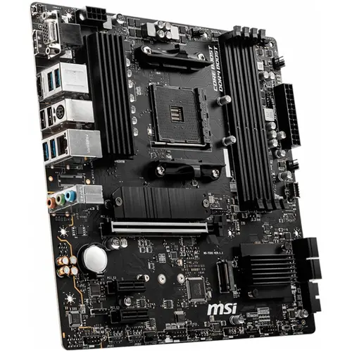 MSI B550M PRO-VDH,m-ATX,Socket AM4,AMD B550 Chipset,4 DIMMs,Dual Channel DDR4 up to 4400+(OC)MHz,1x PCIe 4.0/3.0 x16 slot,2x M.2 slots,4x USB 3.2 Gen 1,2x USB 2.0,1x HDMI,1x DP,1x VGA,1G LAN,7.1 Audio,3y warranty - image 1