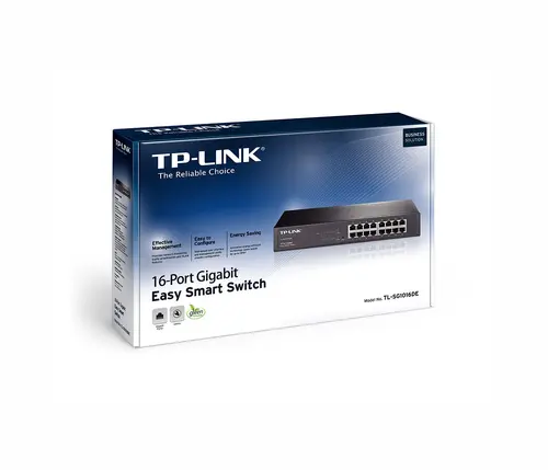 Комутатор TP-LINK TL-SG1016DE, 16х 10/100/1000M RJ45 порта, монтаж в шкаф, управ - image 2