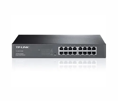 Switch TP-LINK TL-SG1016DE, 16x θύρες 10/100/1000M RJ45, τοποθέτηση σε rack, διαχειρίσιμο - 1