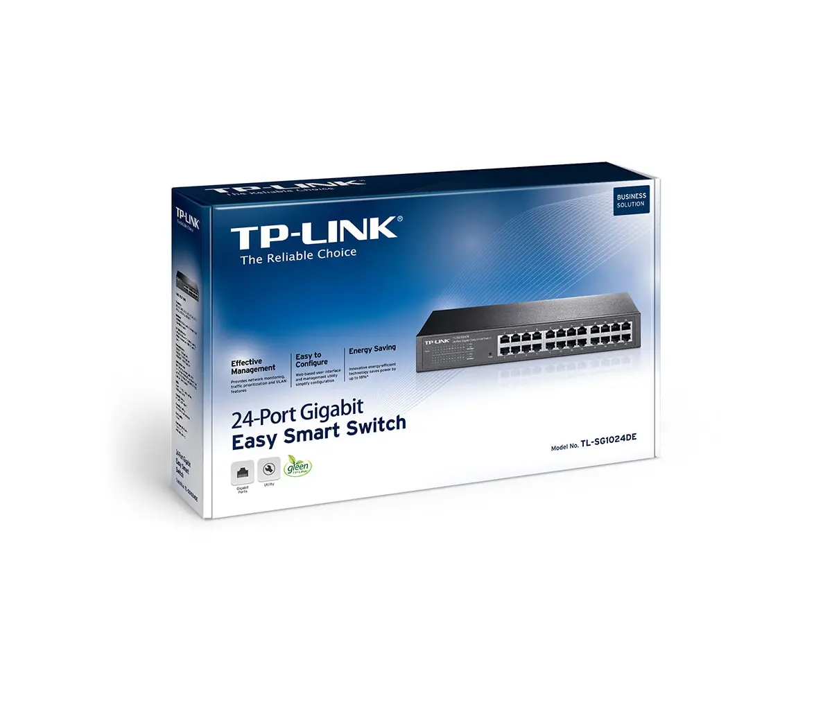 Комутатор TP-LINK TL-SG1024DE, 24-порта 10/100/1000Mbps, управляем, настолен - image 2