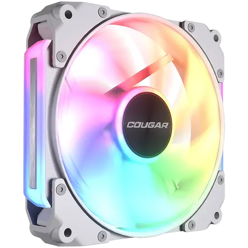 Cougar fan APOLAR 120 ARGB White, Fan Speed 600-2200 RPM±200RPM, Air Flow 75.38 CFM ± 10%, Air Pressure 2.59 mm H2O±10%, HDB Hydro Dynamic Bearing, 490 mm (Fan) / 470 mm (ARGB) - image 2