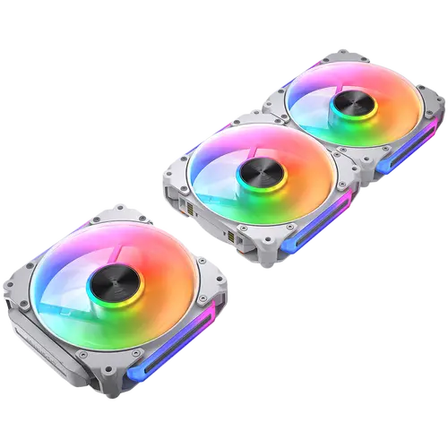 Cougar fan APOLAR 120 ARGB White (3 fan package), Fan Speed 600-2200 RPM±200RPM, Air Flow 75.38 CFM ± 10%, Air Pressure 2.59 mm H2O±10%, HDB Hydro Dynamic Bearing, 490 mm (Fan) / 470 mm (ARGB) - image 5