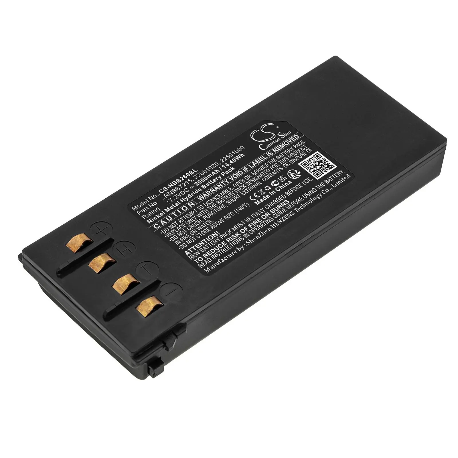 Батерия за дистанционно управление за кран HIAB 092 102, NBB Nano-L RNBB7215 NIMH 7,2V 2000mAh Cameron Sino - image 1