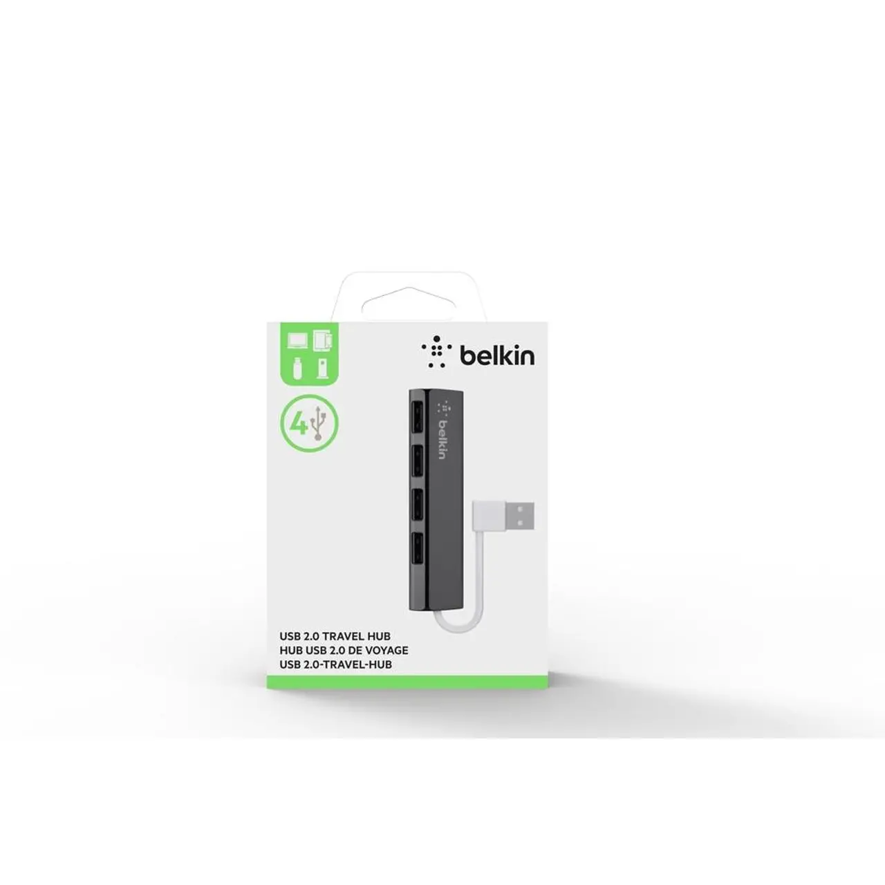 Хъб Belkin Ultra-Slim 4-Port Travel - image 1