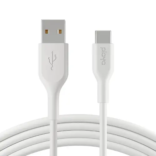 Кабел Belkin Playa USB-C към USB-A 1M, Бял - image 2
