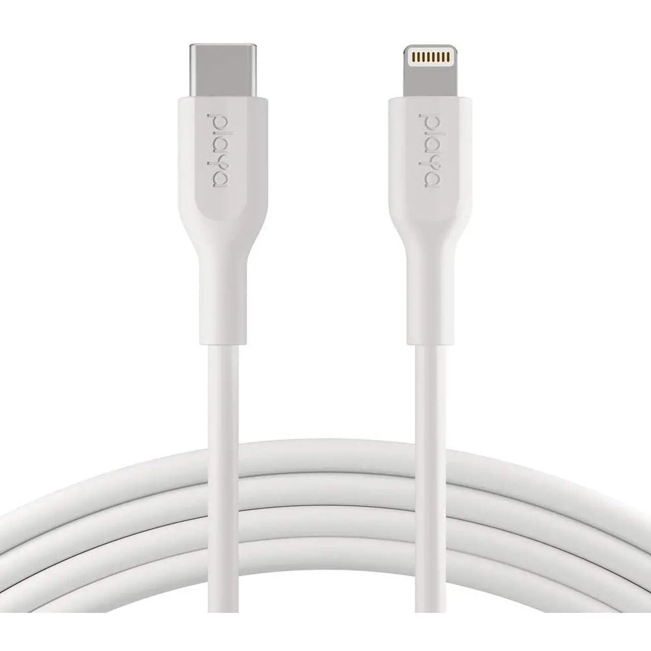 Кабел Belkin Playa USB-C към Lightning 1M, Бял - image 1