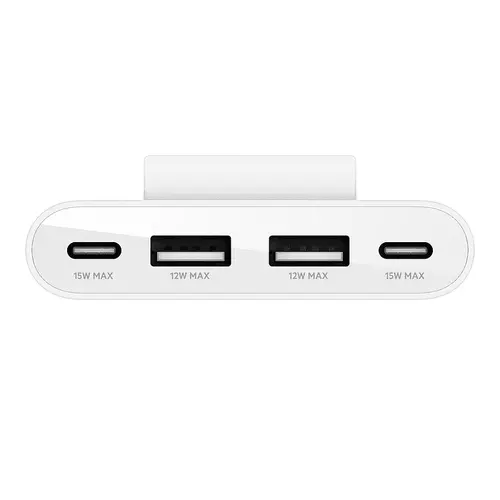 Зарядно устройство Belkin 4 port USB Power Extender 2xC 2xA up to 30w, Бяло - image 2