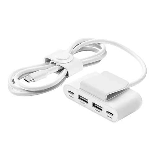 Зарядно устройство Belkin 4 port USB Power Extender 2xC 2xA up to 30w, Бяло - image 4