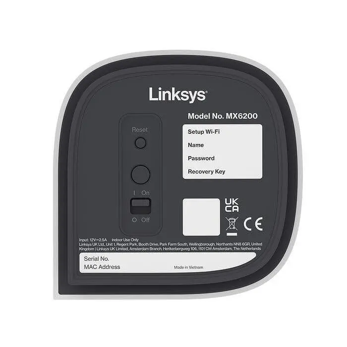 Безжична мрежова система LINKSYS VELOP MX6200 AXE5400 2PK - image 5