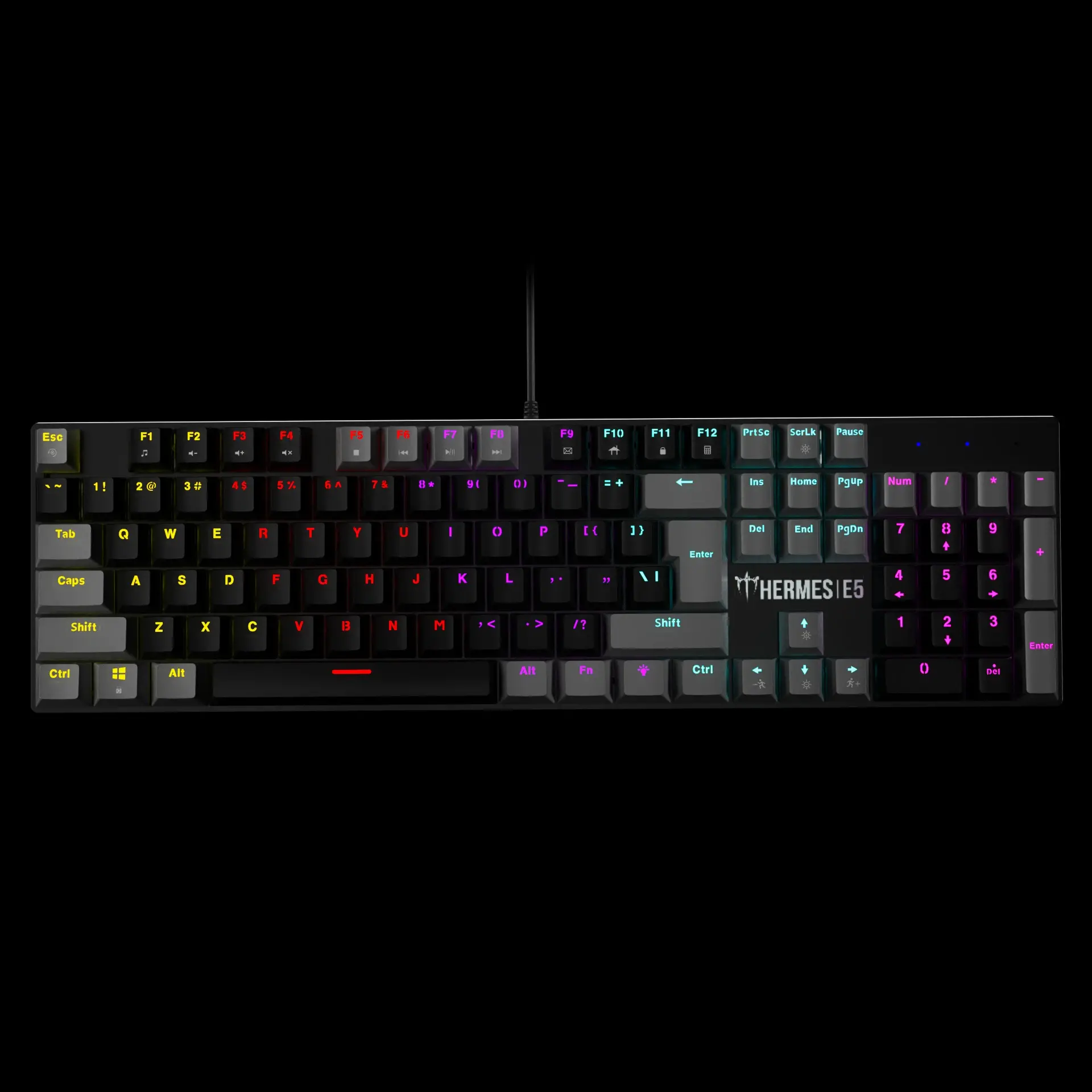 Gamdias геймърски комплект Gaming COMBO 2-in-1 Keyboard, Mouse - HERMES E5 - Blue Switches, 3600dpi - image 1