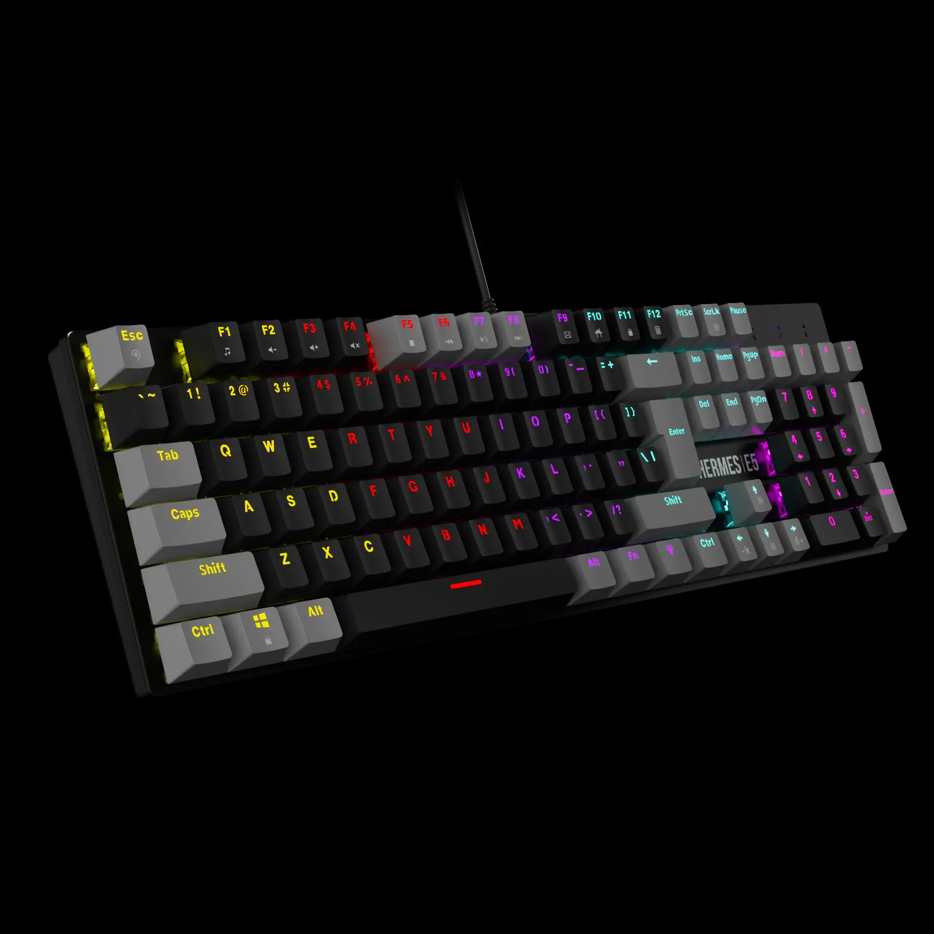 Gamdias геймърски комплект Gaming COMBO 2-in-1 Keyboard, Mouse - HERMES E5 - Blue Switches, 3600dpi - image 2