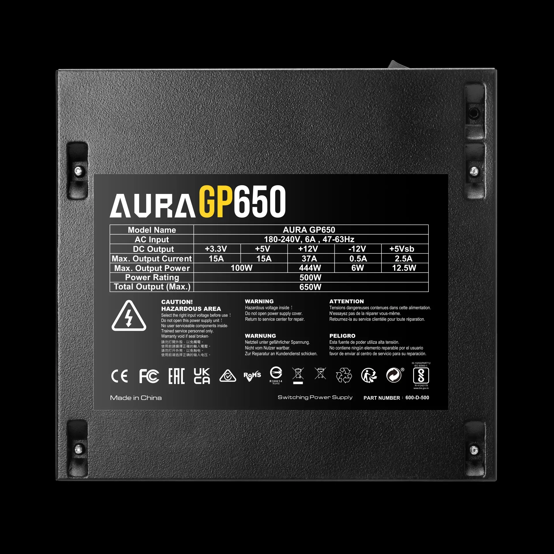 Gamdias захранване PSU 650W - AURA GP650 - image 3