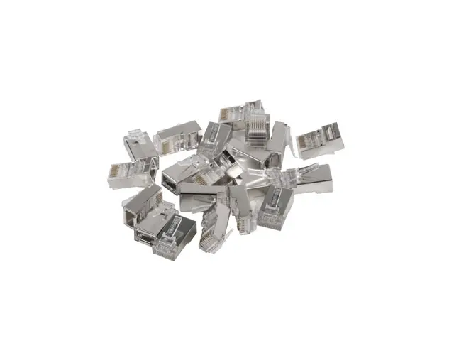 Conector, Lanberg RJ-45 FTP CAT.6 mufă 8P8C Pass Throug Type (100 buc.) - image 1