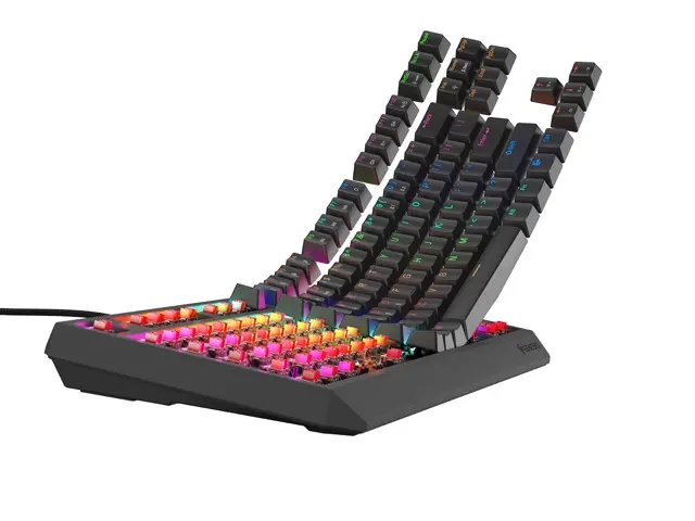 Клавиатура, Genesis Gaming Keyboard Thor 230 TKL Lite US Rainbow Mechanical Outemu Red Black Hot Swap - image 6