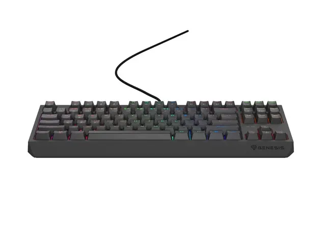Tastatură, Genesis Gaming Thor 230 TKL Lite US Rainbow mecanică Outemu Red negru Hot Swap - image 7