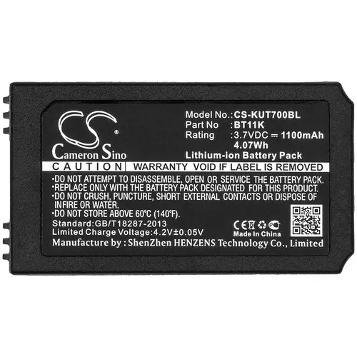 Baterie pentru telecomandă de macara IKUSI T70/2 BT11K LiIon 3,7V 1100mAh Cameron Sino - 1