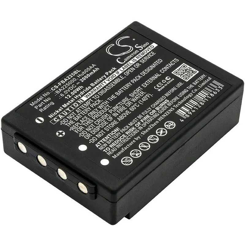 Батерия за дистанционно управление за кран HBC Radiomatic Eco, Micron 4,6 SPECTRUM 1,2 BA225000 NIMH 6V 2000mAh черна Cameron Sino - image 1
