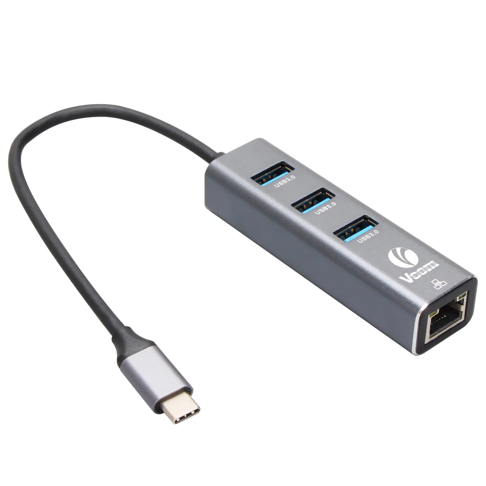 VCom stație de andocare USB Type-C la USB3.0 x 3 + LAN - DH311B