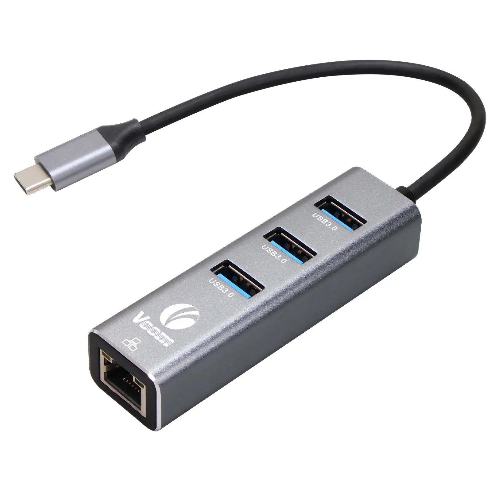 VCom докинг станция Docking USB Type-C to USB3.0 x 3 + LAN - DH311B - image 1