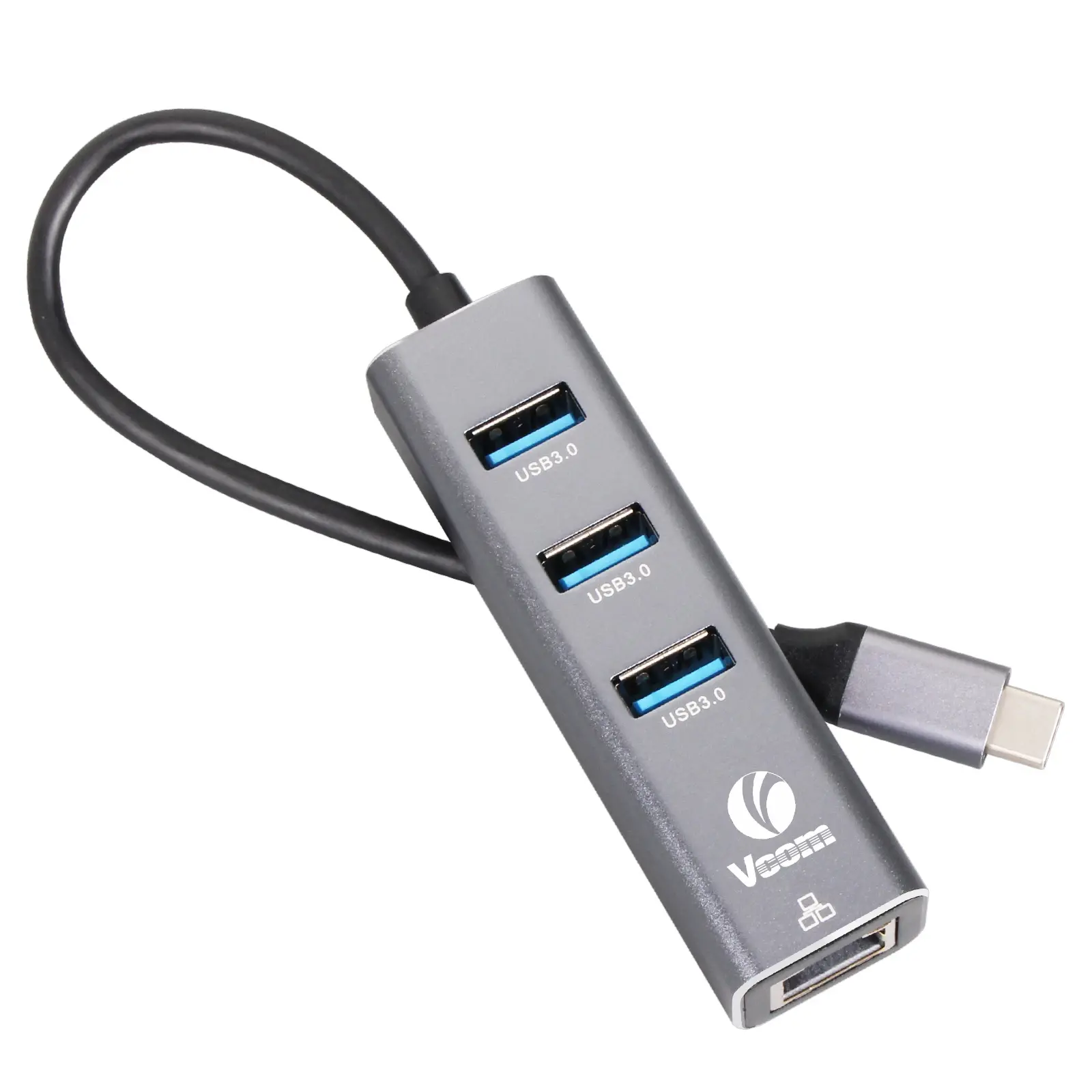 VCom докинг станция Docking USB Type-C to USB3.0 x 3 + LAN - DH311B - image 2