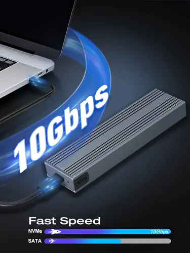 VCom εξωτερική θήκη δίσκου - M.2 NVMe M/B key - 10Gbps USB3.1 Type-C/A - CU850N - 3