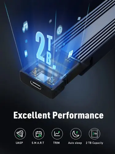 VCom εξωτερική θήκη δίσκου - M.2 NVMe M/B key - 10Gbps USB3.1 Type-C/A - CU850N - 9