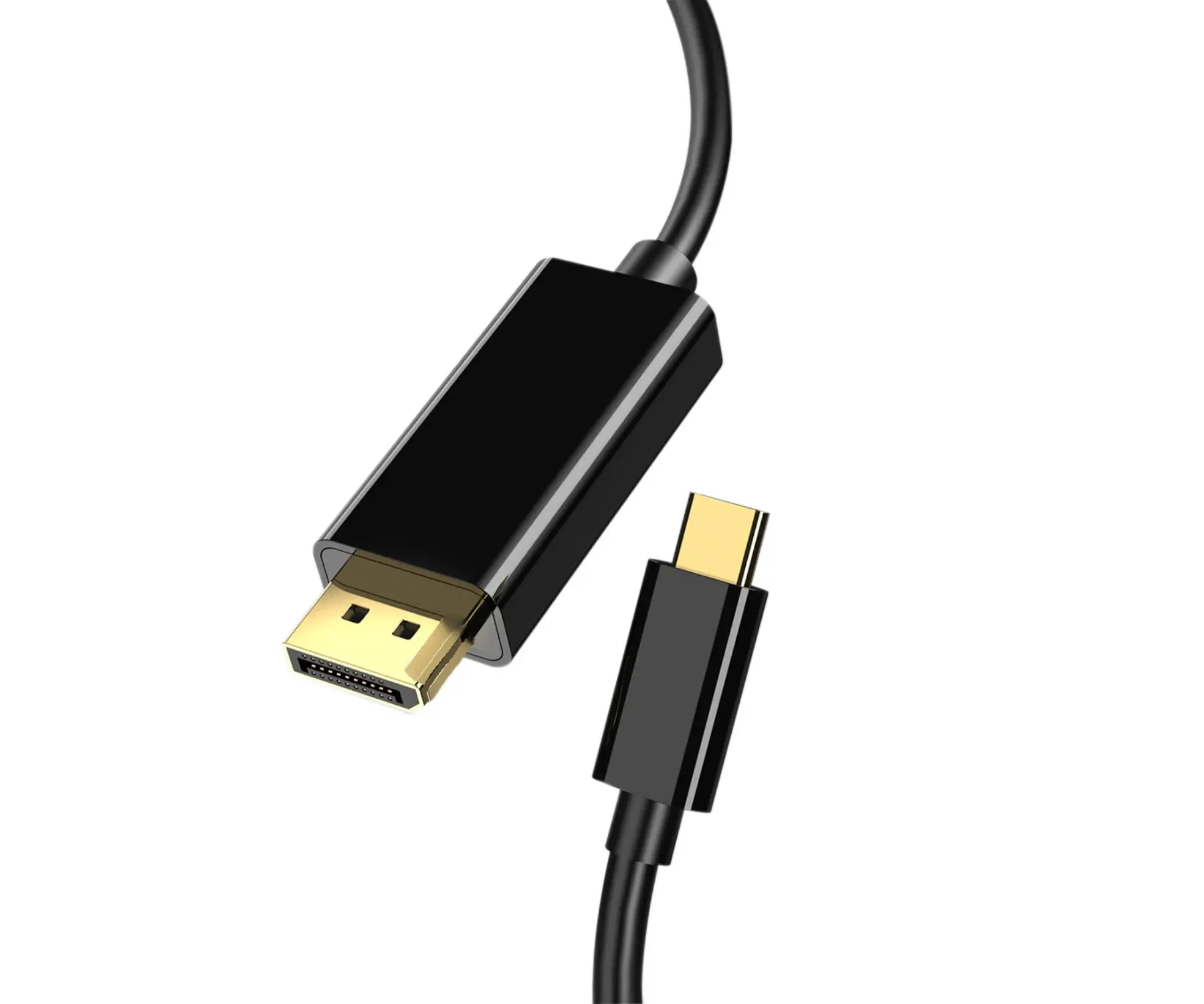 VCom кабел Cable Type-C to DisplayPort - Black - CU422C-1.8m - image 1