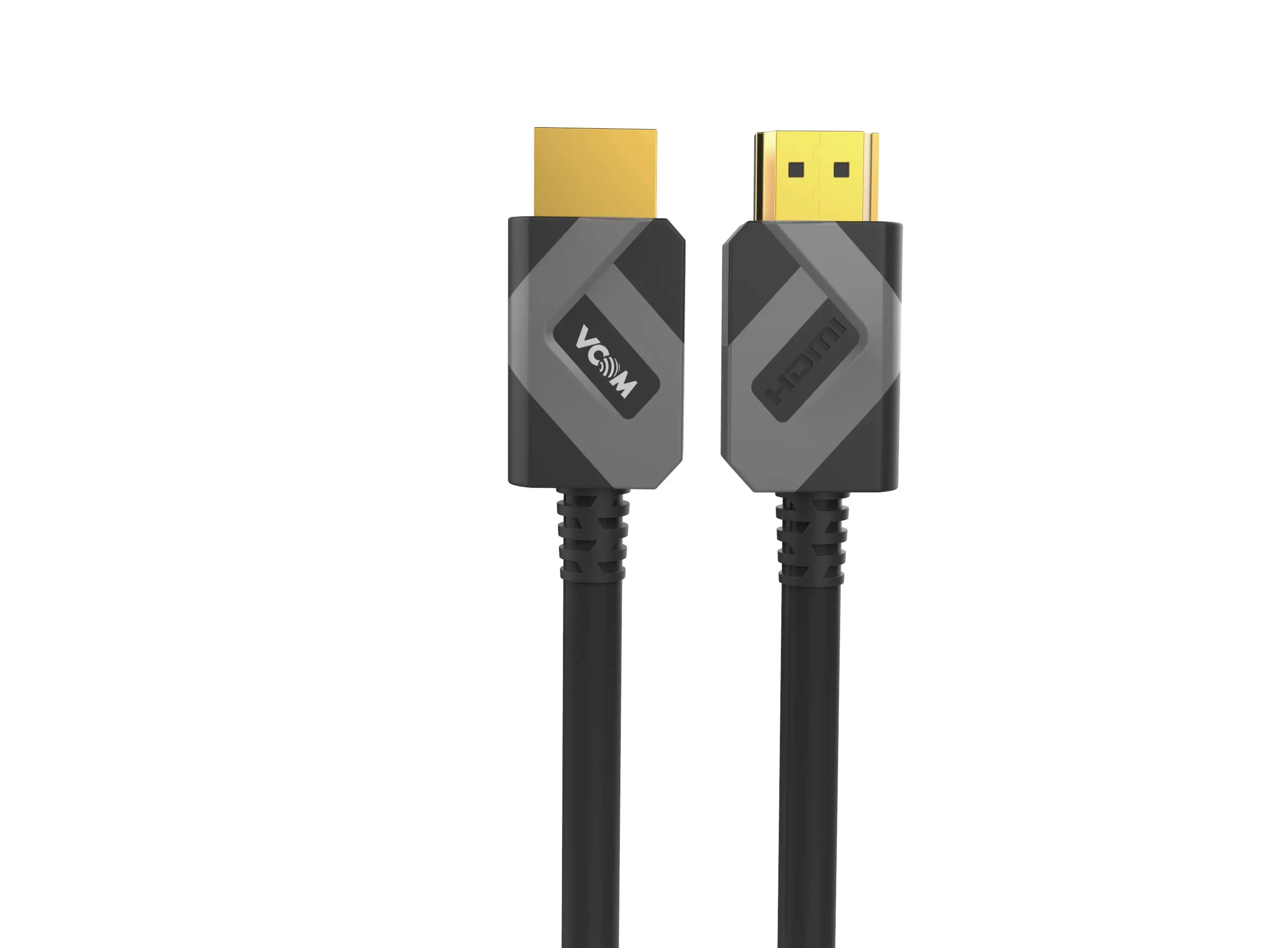 VCom Кабел HDMI v2.1 M / M 2.0m - 8K Dolby Vision HDR, Black/Grey - CG805-2.0m - image 1