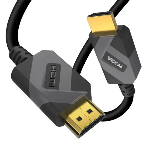 VCom Кабел HDMI v2.1 M / M 2.0m - 8K Dolby Vision HDR, Black/Grey - CG805-2.0m - image 2