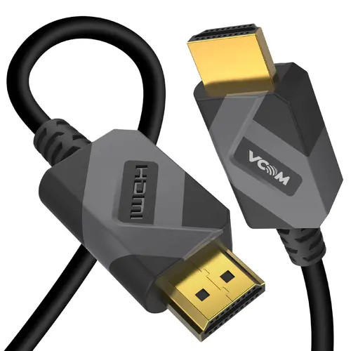 VCom Кабел HDMI v2.1 M / M 2.0m - 8K Dolby Vision HDR, Black/Grey - CG805-2.0m - image 3