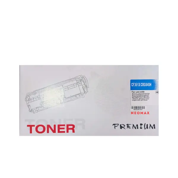 УНИВЕРСАЛНА КАСЕТА ЗА HP Color LaserJet Enterprise M552/M553/MFP M577/CANON image CLASS LBP 710/712 - HIGH CAPACITY - 0459C001 - CF361X/CRG040HC (CRG-040HC) - Cyan - PN HT-CF361X - NEOMAX