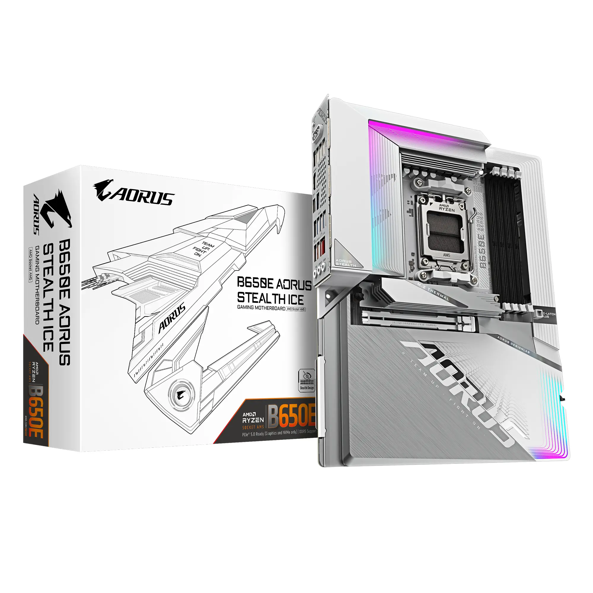 Дънна платка GIGABYTE B650E AORUS STEALTH ICE - image 4