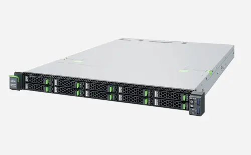 Сървър, Fujitsu PRIMERGY RX1330 M6, Intel Xeon E-2488 8C/16T 3.20 GHz, 1x32GB 2Rx8 DDR5-4800 U ECC, NO HDD, 1xBasic 2.5"Kit (4x), RAID 0/1/10, 2x1GB(RJ45), Rack Kit, ErP Lot9 for 8xHDDs, iRMCS6 eLCM Lic., No PCord, 2xM2 sl., TPM 2.0 V2, PSU 500W HP, FTS wide/FTS