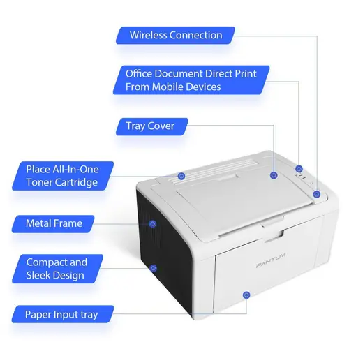 IMPRIMANTĂ LASER PANTUM P2509W - PN P2509W - 8