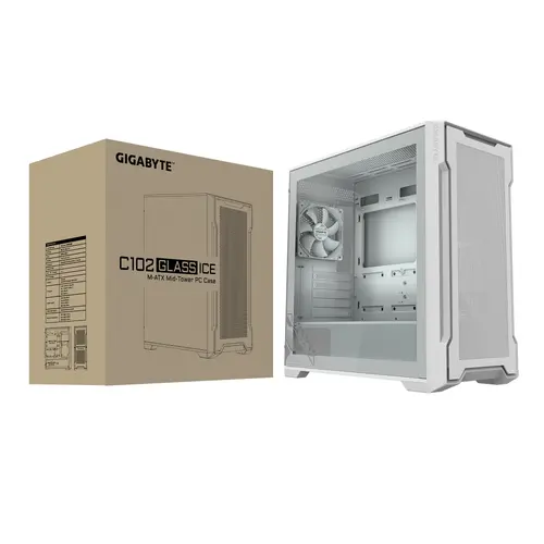 Кутия Gigabyte C102 Glass ICE, Mid-Tower - image 7