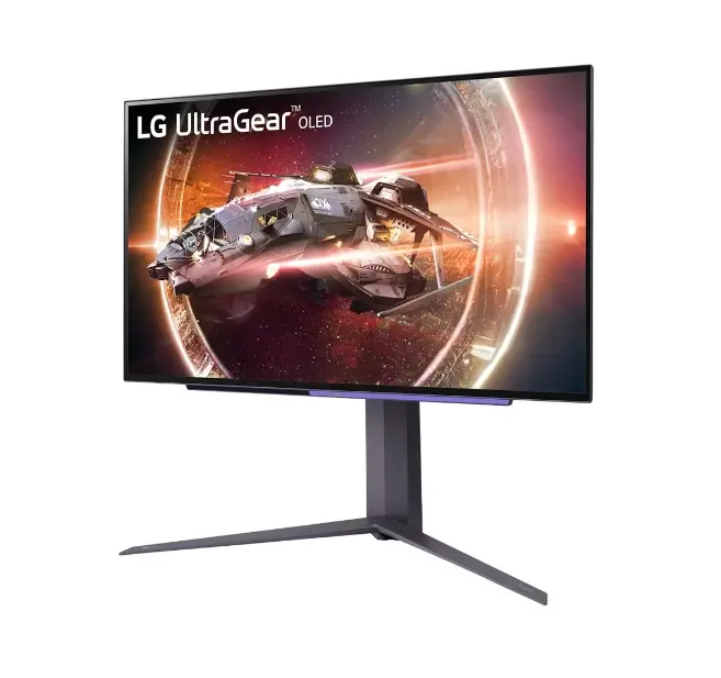 Монитор, LG 27GS95QE-B, 26.5", UltraGear OLED 0.03ms (GtG), AG, QHD (2560x1440), 240Hz, HDR400, 275 cd/m2, 1 500 000:1, 1000cd/m2, DCI-P3 98.5%, USB3.0 (1up/2down), VRR, AMD Free-sync, NVIDIA G-Sync, HDMI, DP, Height Adjustable, Pivot, Tilt, Swive, Headphone Ou
