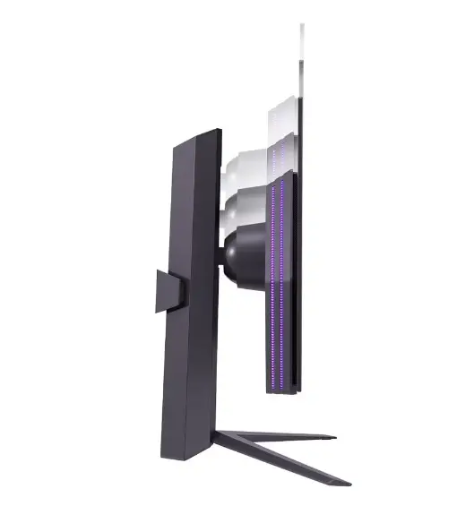 Монитор, LG 27GS95QE-B, 26.5", UltraGear OLED 0.03ms (GtG), AG, QHD (2560x1440), 240Hz, HDR400, 275 cd/m2, 1 500 000:1, 1000cd/m2, DCI-P3 98.5%, USB3.0 (1up/2down), VRR, AMD Free-sync, NVIDIA G-Sync, HDMI, DP, Height Adjustable, Pivot, Tilt, Swive, Headphone Ou - image 4