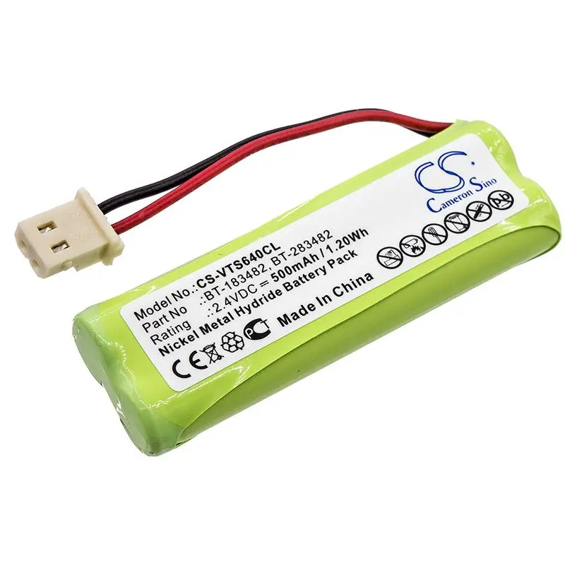 Baterie pentru telefon 2.4V NiMH 500mAh BT-183482 pentru V TECH 89134801; DS6401DS6401 Cameron Sino - image 1