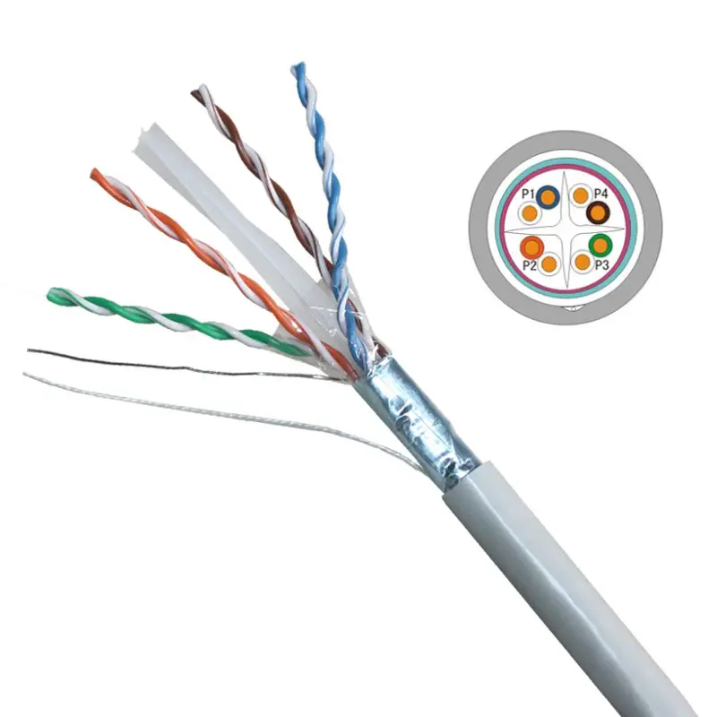 VCom Кабел FTP cable 4Pair Cat6 23AWG 305m - NC624-305 - image 1