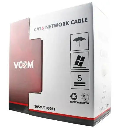 VCom Кабел FTP cable 4Pair Cat6 23AWG 305m - NC624-305 - image 4