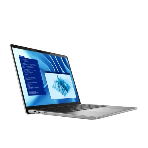 Лаптоп, Dell Latitude 7455, X Elite X1E-80-100 (12 core, up to 3.4 GHz, 45 TOPS NPU), 14.0" QHD+ (2560x1600), IPS, AG Touch, 16GB onboard LPDDR5x 8448 MT/s, 512 GB SSD PCIe M.2, Intel Graphics, FHD IR Cam and Mic, Wi-Fi 7, FPR, BKT KB, Win 11 Pro, 3Y PS - image 2