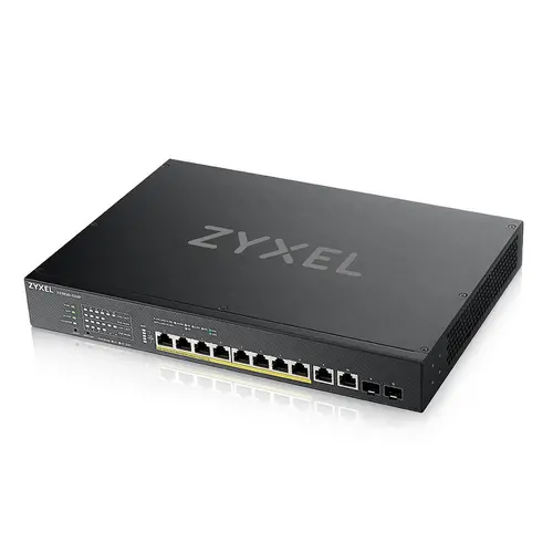 Комутатор, ZyXEL XS1930-12HP, 8-port Multi-Gigabit Smart Managed PoE Switch 375Watt 802.3BT, 2 x 10GbE + 2 x SFP+ Uplink - image 3