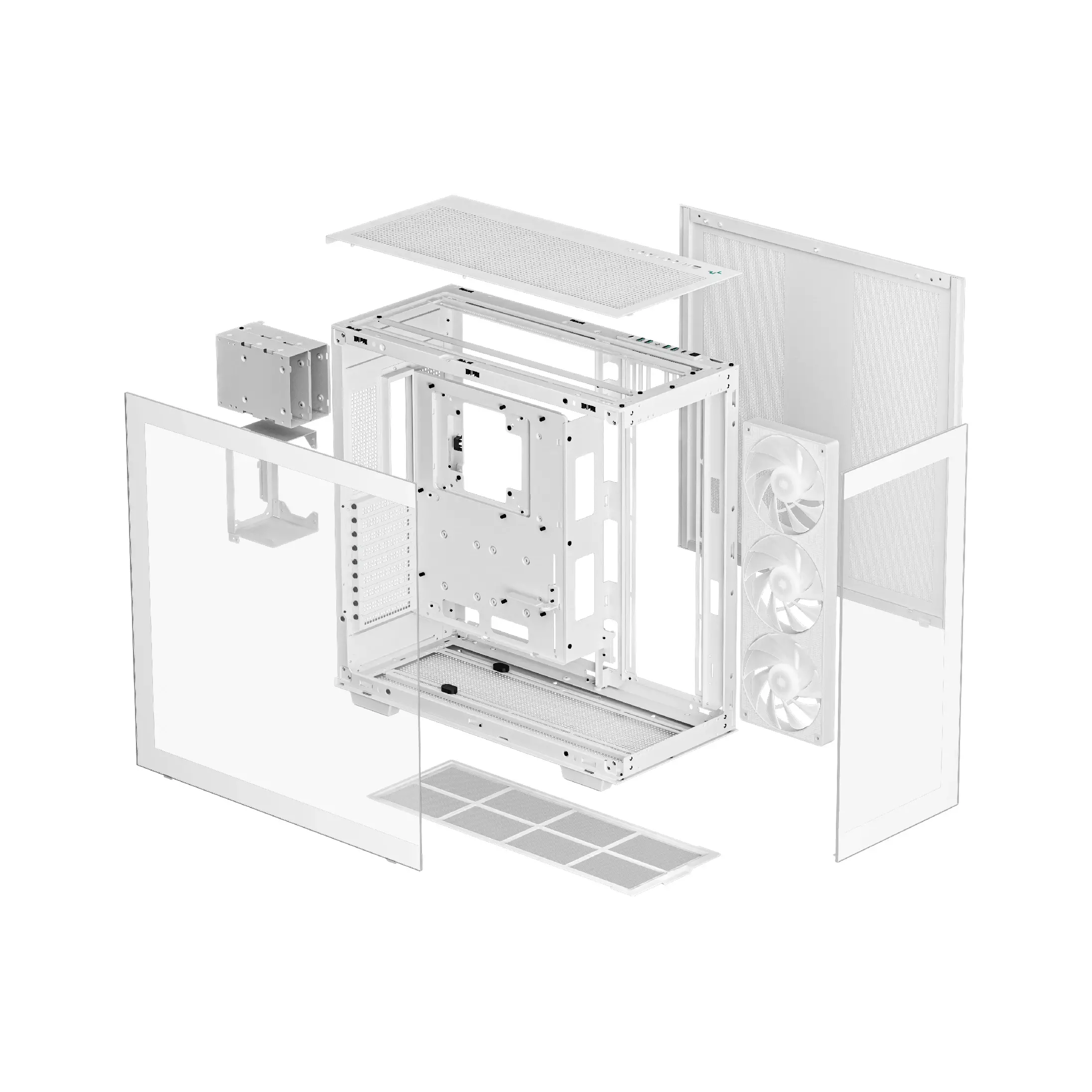 DeepCool кутия Case E-ATX - CH780 WH - Dual-Chamber - image 11