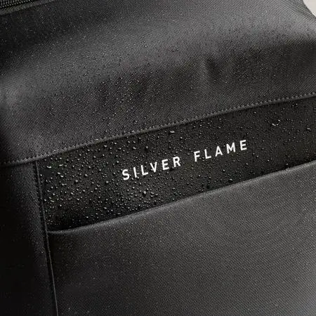 Черна раница за лаптоп Silver Flame - image 14