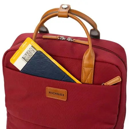 Дамска раница за лаптоп ROSSI-бордо - image 7