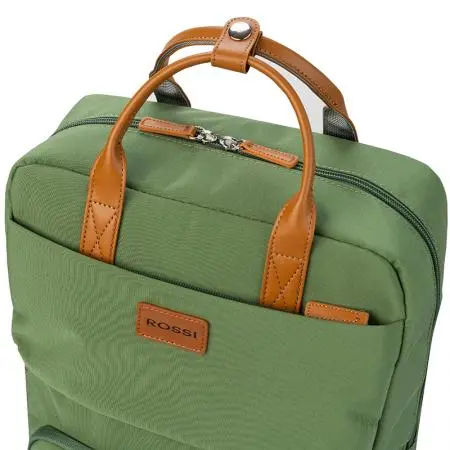 Дамска раница за лаптоп ROSSI-зелена - image 5