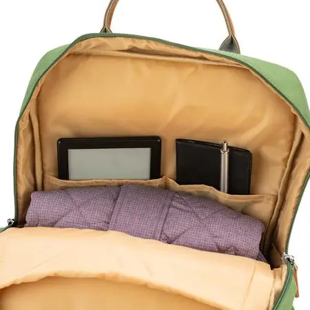 Дамска раница за лаптоп ROSSI-зелена - image 7