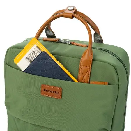 Дамска раница за лаптоп ROSSI-зелена - image 9